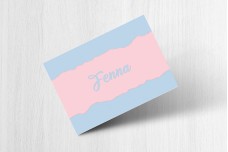 Roze en blauw
